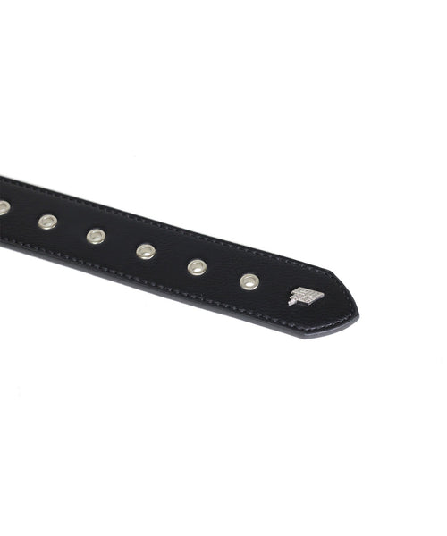 Lowlife leather belt Triple S Studded Black / Silver