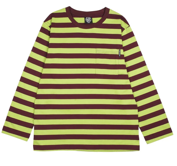 Santa Cruz Classic Strip Pocket Long Sleeve Womens 8 T-shirt Sample 50% Off