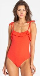 Billabong Marbella Dream Bodysuit Sunset Red Small Sample 50% Off N3KT03BIP9
