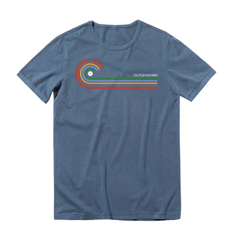 Outerknown Mens Rainbow Wave Tee Admiral Blue 12151206ADM