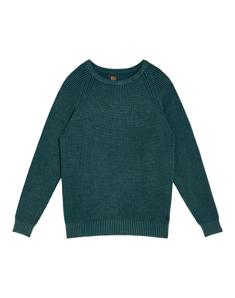 Pullin Knitted Cotton Sweatshirt Azul