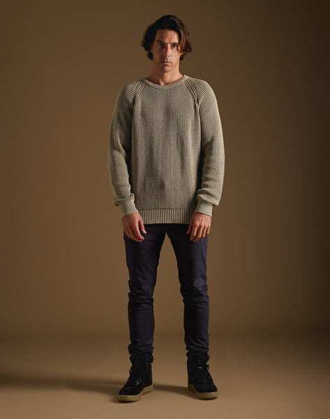 Pullin Knitted Cotton Sweatshirt Taupe