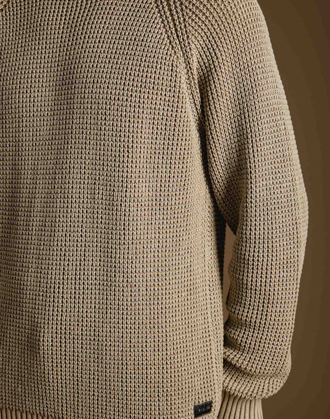 Pullin Knitted Cotton Sweatshirt Taupe
