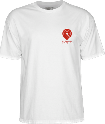 Powell Peralta Tucking Skeleton T-Shirt White CTMPPTSKWS