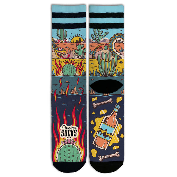 American Socks Rattlesnake Mid High Length Multicolour