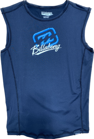 Billabong Mens Featuring Vest Short Sleeve Black Medium Sample 50% Off V4MY08