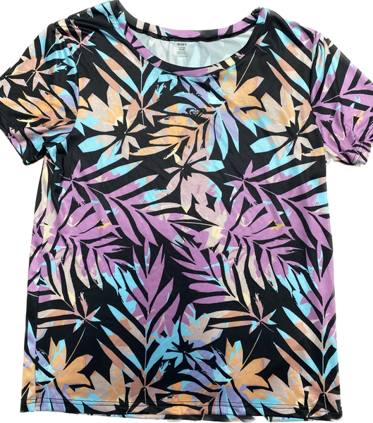 Roxy Active Multicolour Patterned Tee Small Sample 50% Off SERJK04007