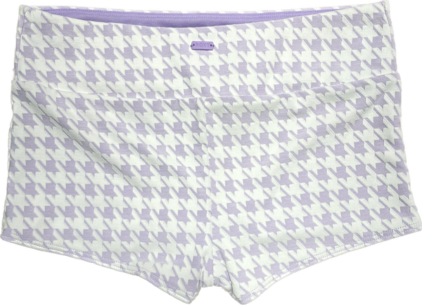 Roxy Swim Shorts Purple Checkered Small Sample 50% Off