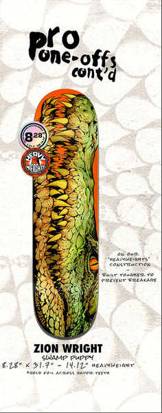 Real skateboard deck Zion Wright Swamp Puppy Heavyweight 8.28"