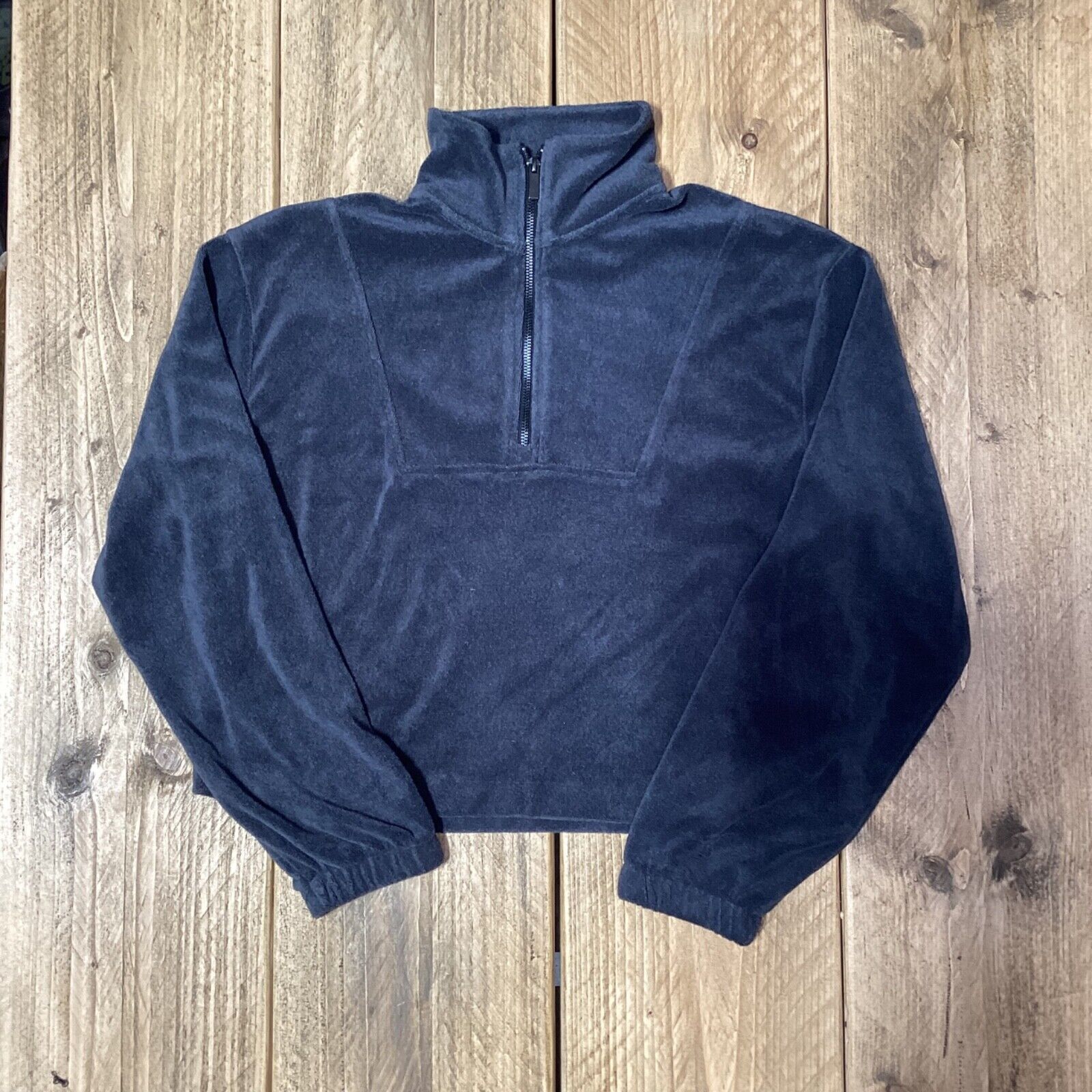 Santa Cruz Women's Opus Dot 1/2 Zip Crew Black Wash Size 8 Sample 50% Off SCW-C1368