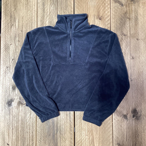 Santa Cruz Women's Opus Dot 1/2 Zip Crew Black Wash Size 8 Sample 50% Off SCW-C1368