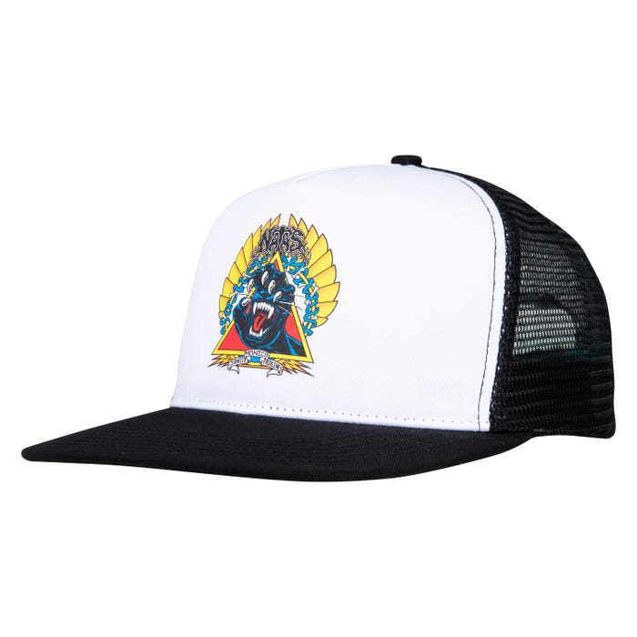 Santa Cruz Natas Screaming Panther Cap White/Black One Size SCA-CAP-0463