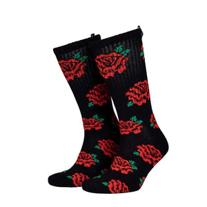 Santa Cruz Socks Dressen Rose UK Adult 8-11 Black SCA-SCK-0469