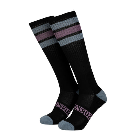 Santa Cruz Socks Arch Strip Tall Sock Black UK Adult 8-11