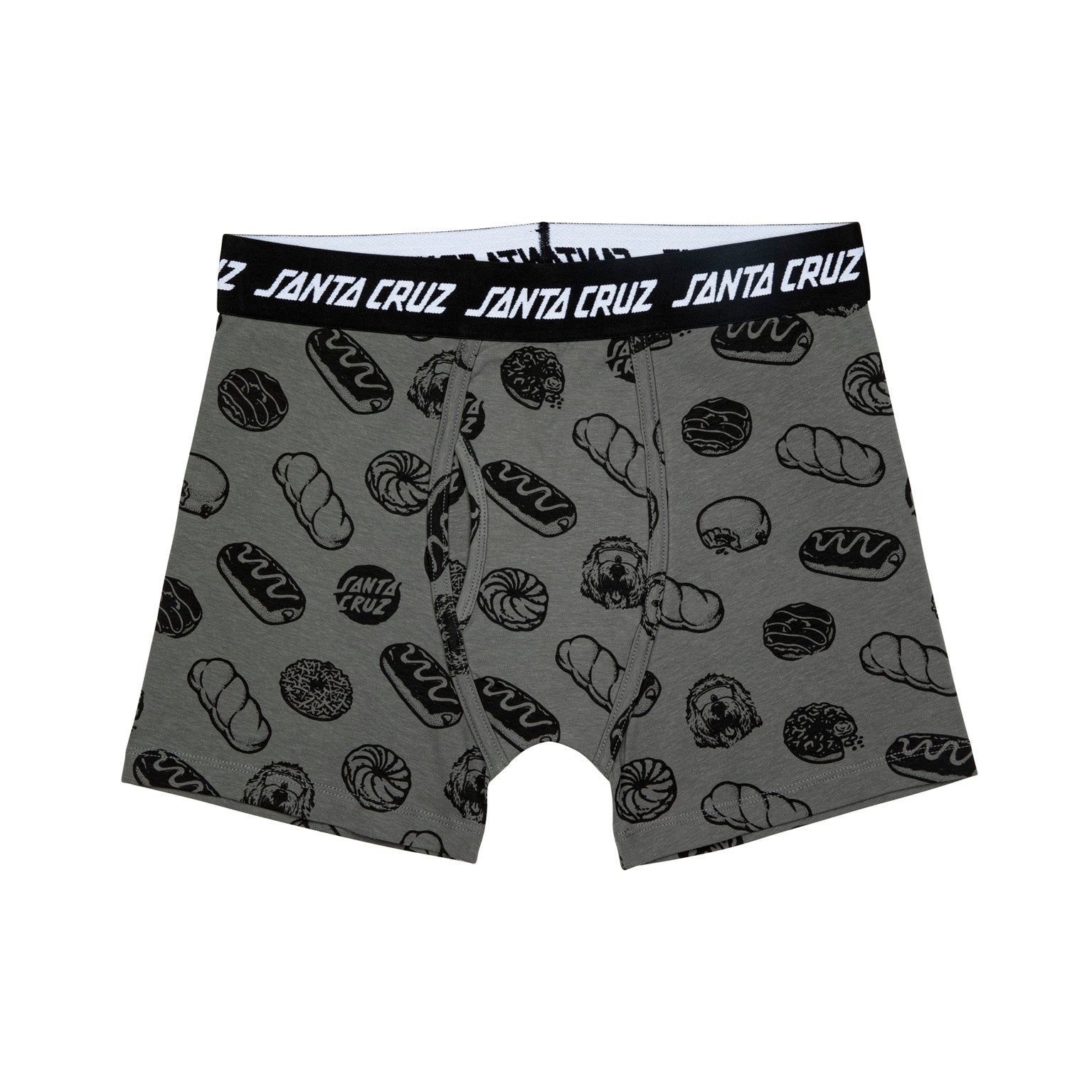 Santa Cruz McCoy Donut Dog Boxer Brief Grey Black