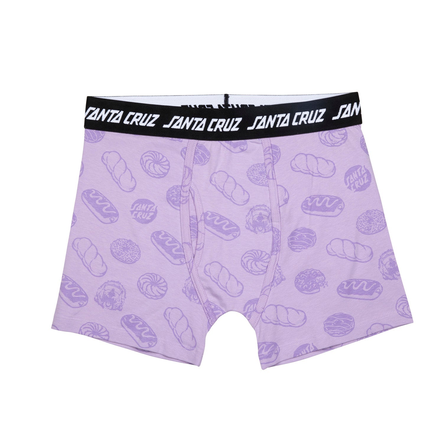 Santa Cruz McCoy Donut Dog Boxer Brief Digital Lavender