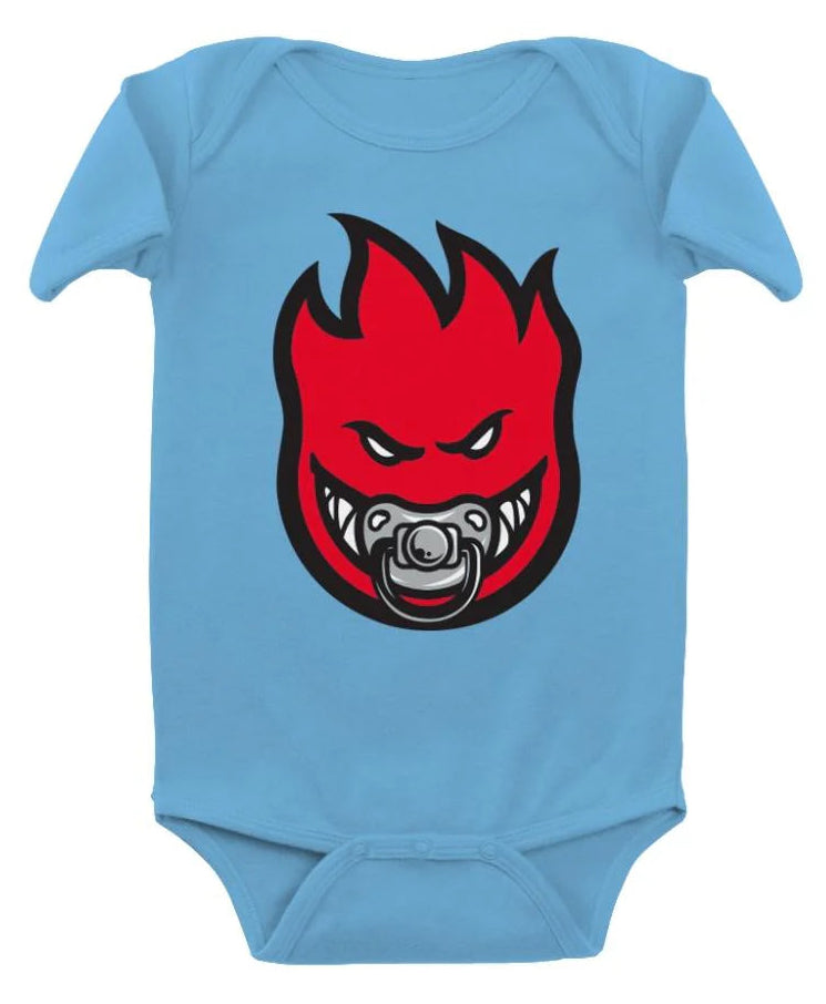 Spitfire baby onesie Paci-Fire Blue
