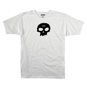 Zero Skateboards Single Skull Tee White Adult