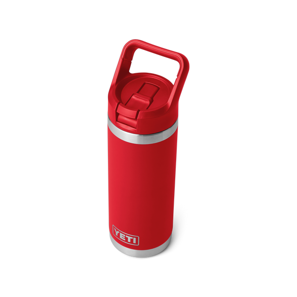 Yeti Rambler Straw Bottle Insulated Rescue Red 18oz