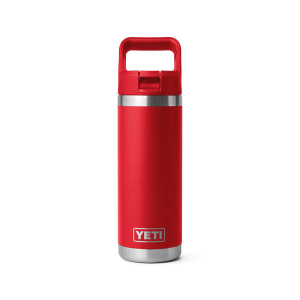 Yeti Rambler Straw Bottle Insulated Rescue Red 18oz