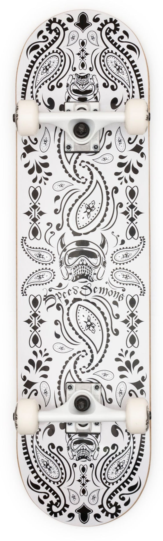 Speed Demons skateboard complete Bandana black/white 7.75"