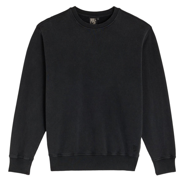 Pullin pullover sweatshirt Plain Dark Black
