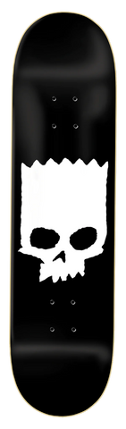 Zero skateboard Deck Bart Skull Black 8.25"