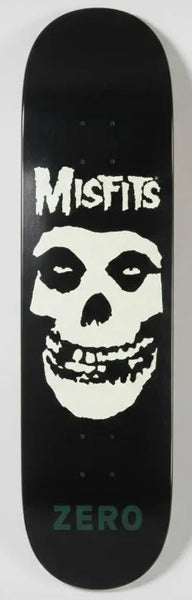 Zero skateboard deck Misfits Fiend Skull Glow in the dark 8.25"