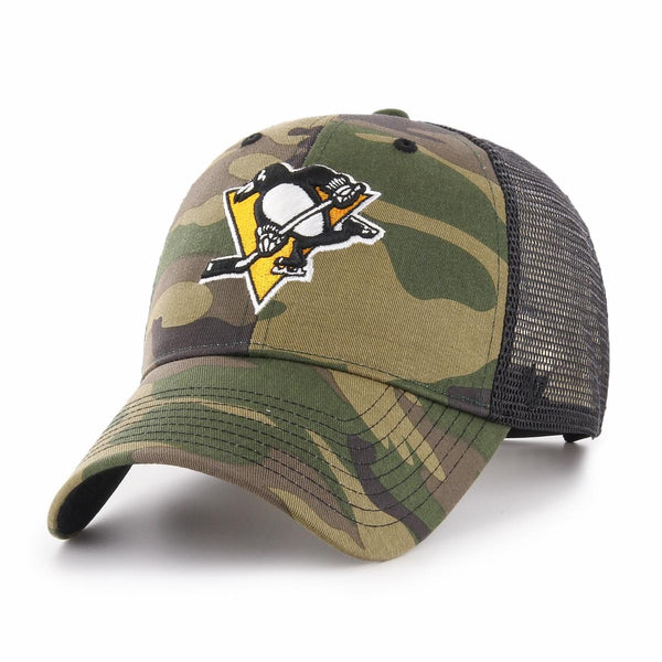 '47 NHL Pittsburgh Penguins Camo Branson MVP Trucker Cap