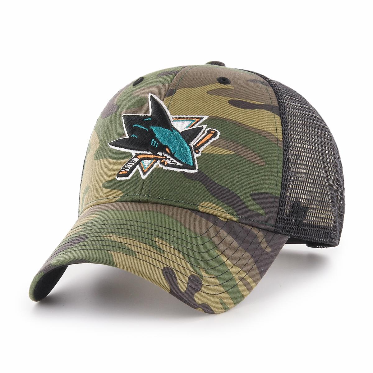 '47 NHL San Jose Sharks Branson MVP Camo Trucker Cap