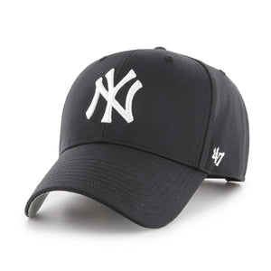 '47 MLB New York Yankees Raised Basic MVP Black Snapback Cap