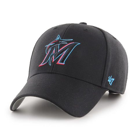 '47 Miami Marlins Black MVP Wool Blend B-MVP28WBVRP-BKC