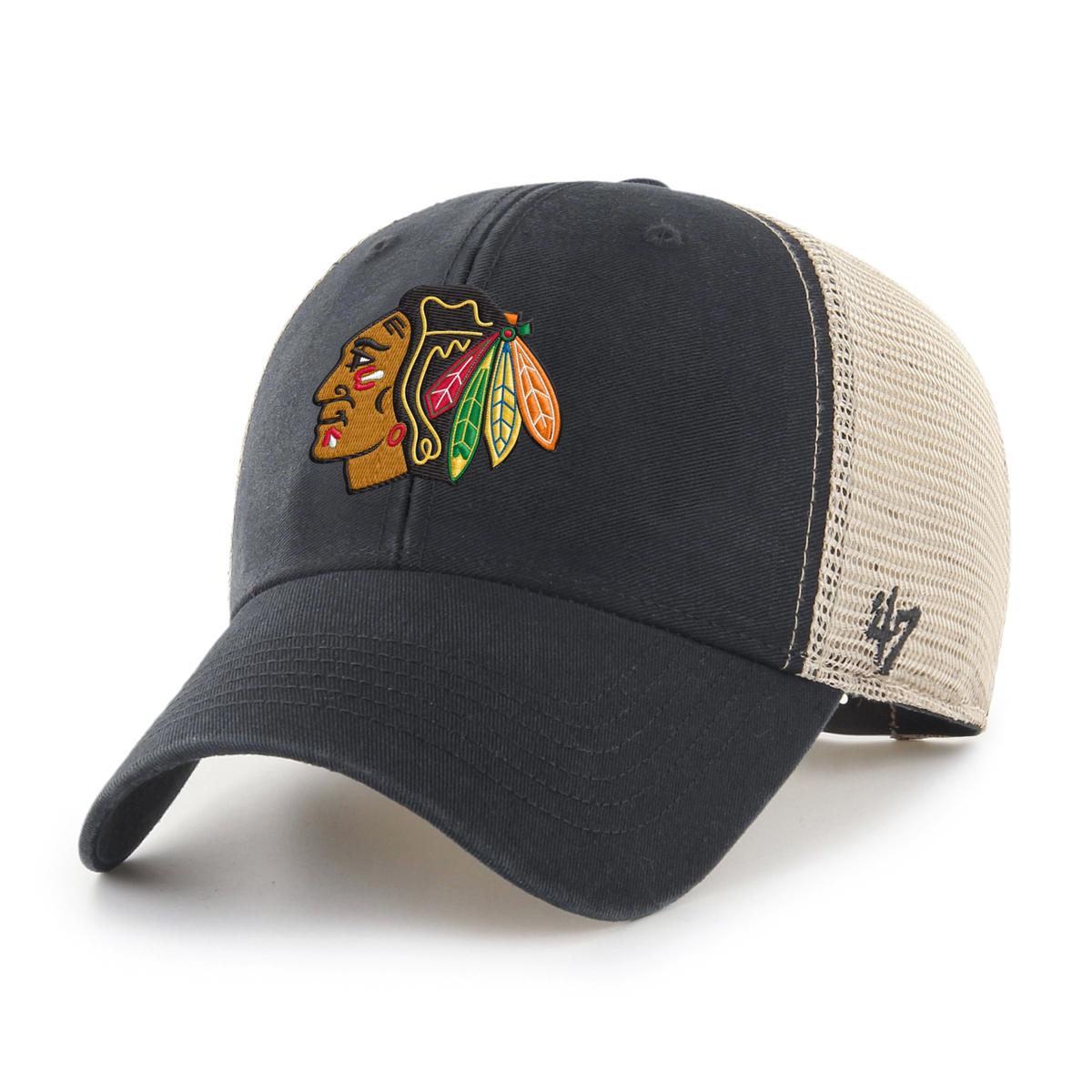 '47 NHL Chicago Blackhawks Flagship Wash MVP Cap Black