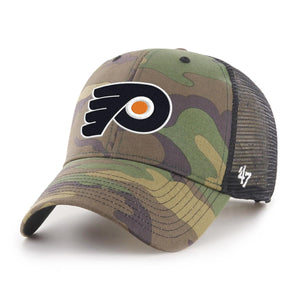 '47 NHL Philadelphia Flyers Camo Branson MVP Camo Trucker Cap