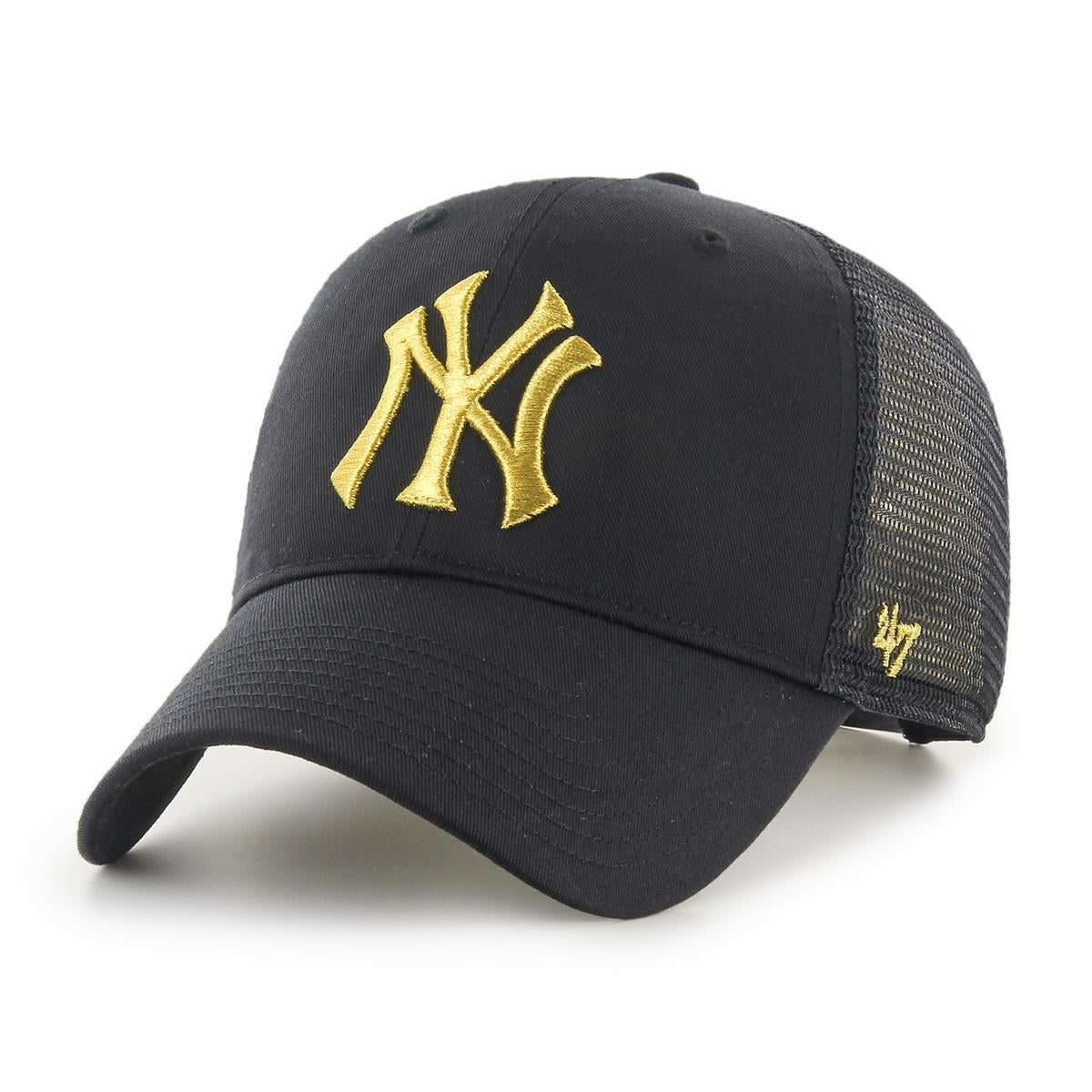 '47 MLB New York Yankees Branson Metallic MVP Black Snapback Cap