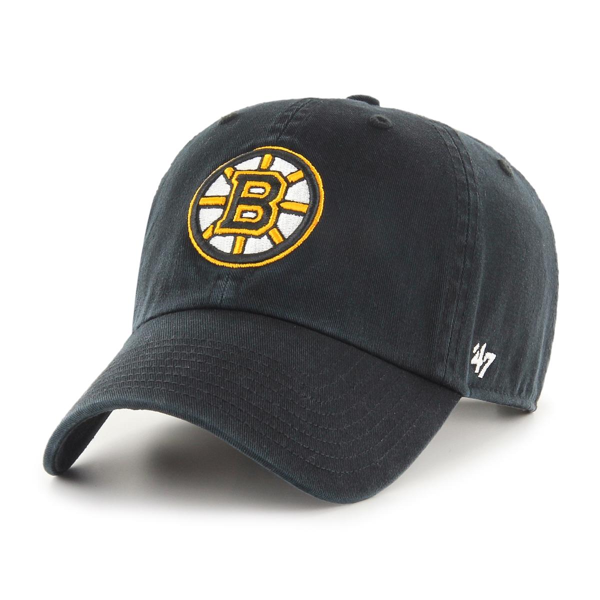 '47 Boston Bruins Black Clean Up Cap H-RGW01GWS-BK