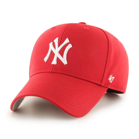 '47 MLB New York Yankees Raised Basic MVP Red Snapback Cap