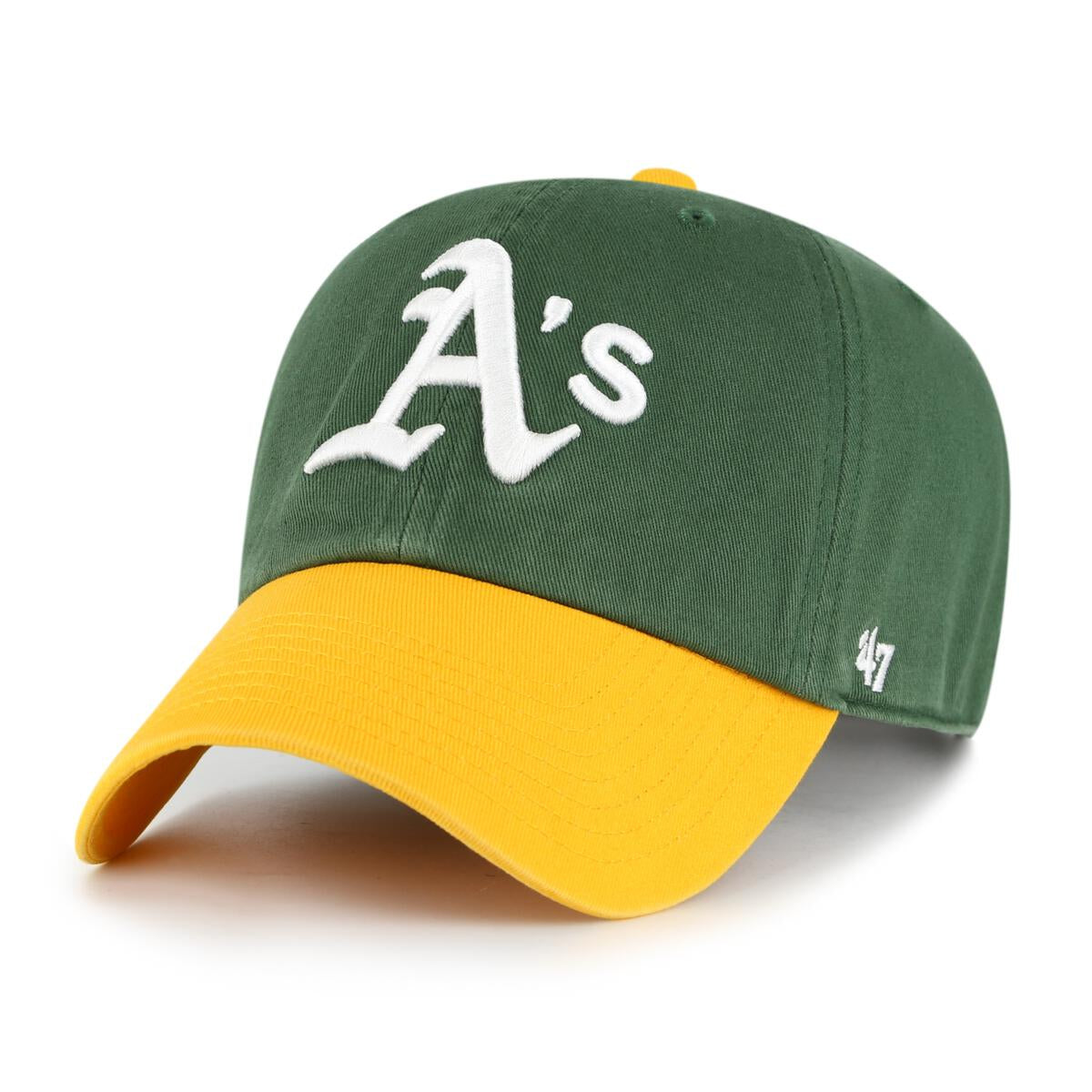 '47 Oakland Athletics Dark Green Two Tone Clean Up Cap B-RGWTT18GWS-DGB