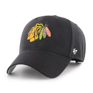 '47 MVP Chicago Blackhawks Black Wool Blend Cap H-MVP04WBV-BKC