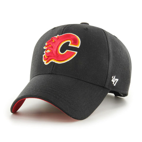 '47 MVP Calgary Flames Black Ballpark Snap Cap H-BLPMS03WBP-BK