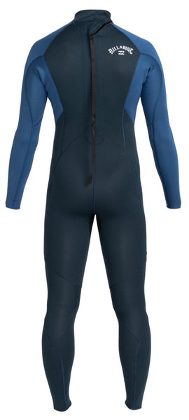 Billabong Youth Boys 3/2 Launch Back Zip Flat Lock Wetsuit Navy 043B19-NAVY