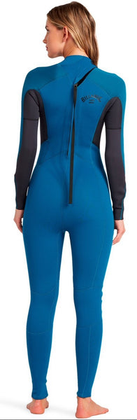 Billabong Women's 5/4 Launch Full BZ GBS Wetsuit- Pacific - O45G18 - Size EUR 4