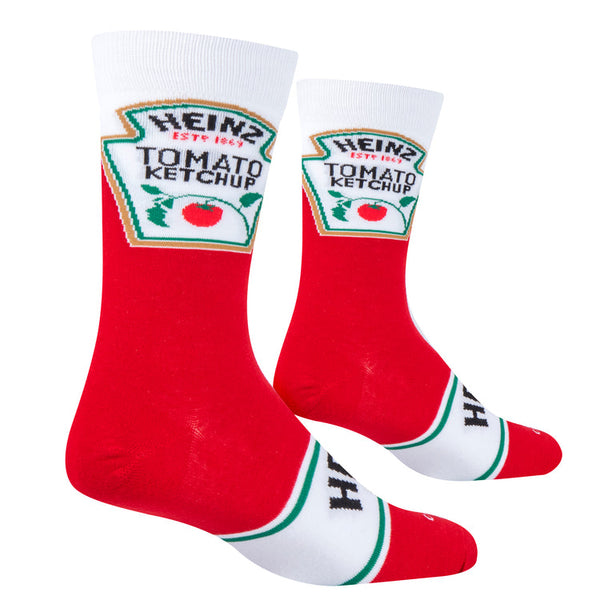 Cool Socks Heinz Ketchup Crew Socks US 8-12 10757MCNCF