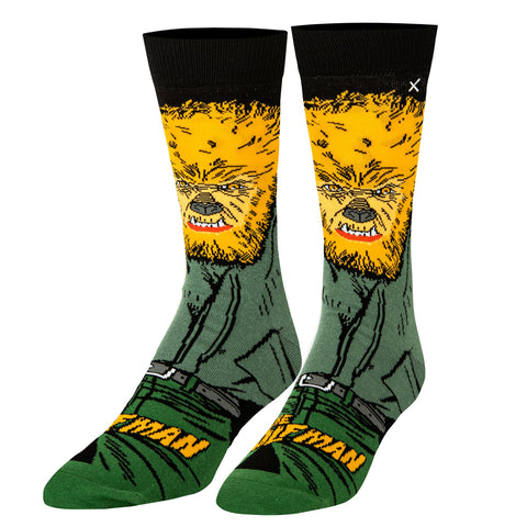 Odd Sox Mens Crew Socks The Wolf Man 10779MCNCD