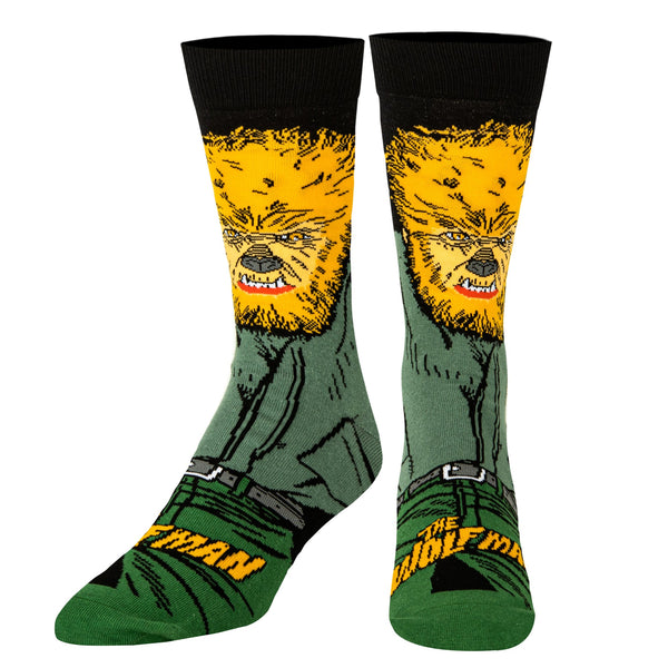 Odd Sox Mens Crew Socks The Wolf Man 10779MCNCD