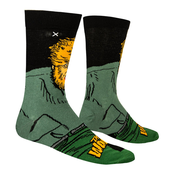 Odd Sox Mens Crew Socks The Wolf Man 10779MCNCD