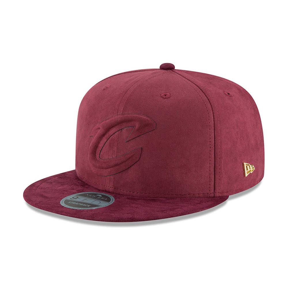 New Era 9Fifty Cleveland Cavaliers Snakeskin Wine Strapback 11524375