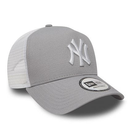 New Era Clean A Frame Trucker Cap New York Yankees Grey 11588490