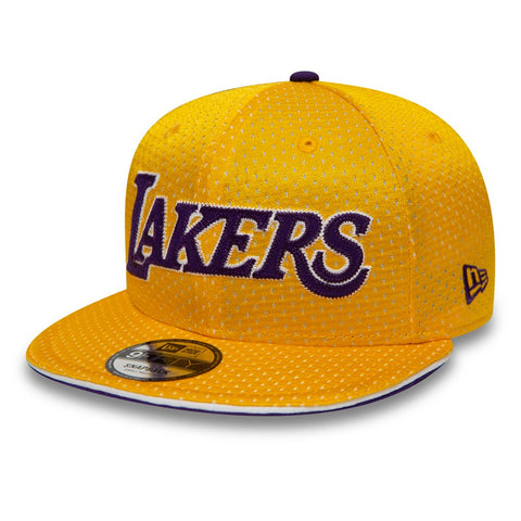 New Era 9Fifty Cap Los Angeles Lakers Jersey Hook Snapback Yellow 11926430