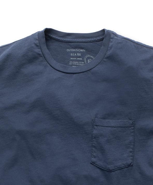 Outerknown - S.E.A. Tee Pocket Crew - Indigo - 1210088-INK